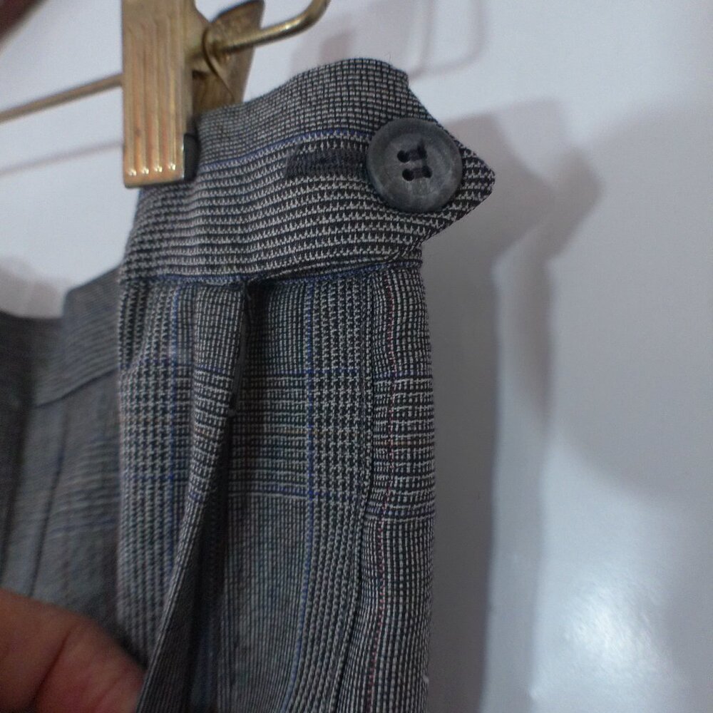 Vintage Ragalia Collection Gray Glen Plaid Skirt Suit Set Women’s 10P USA Made 9 - Picture 7 of 9